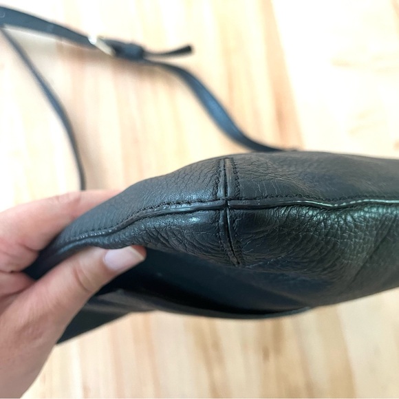 Kate Spade Black Grant Park Starla Pebble Leather Crossbody Bag, OS - Picture 6 of 9